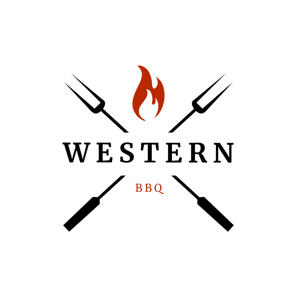 Meat Fork with Fire logo Meat Fork with Fire logo