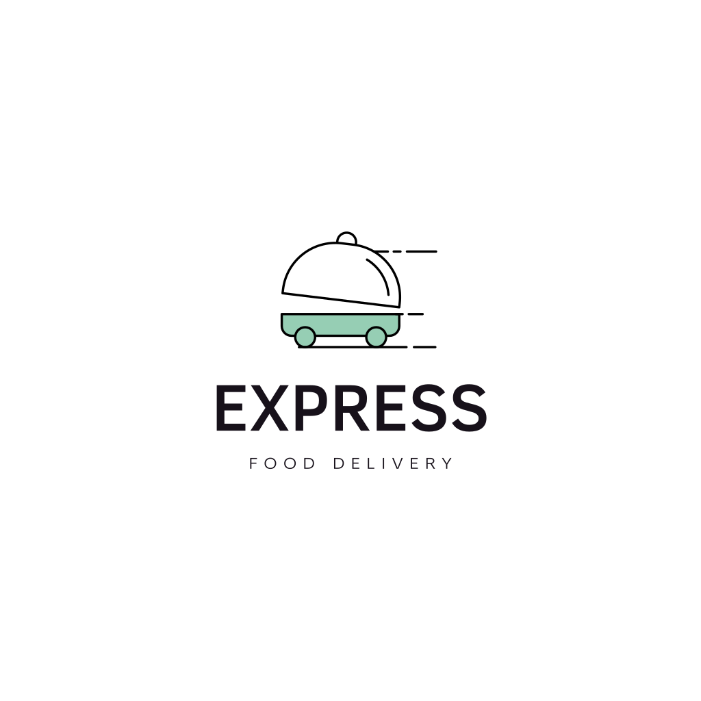 Logo De Entrega De Comida Express