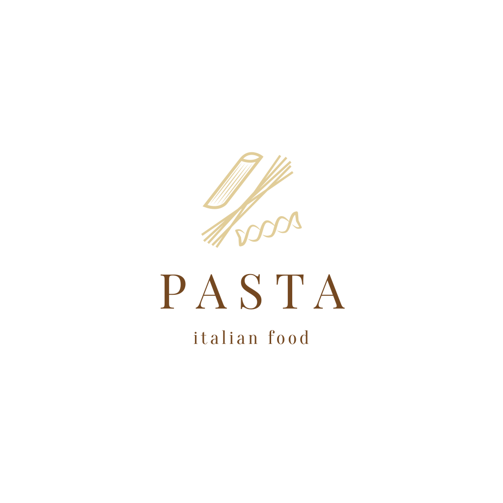 Logo Di Disegno Di Pasta