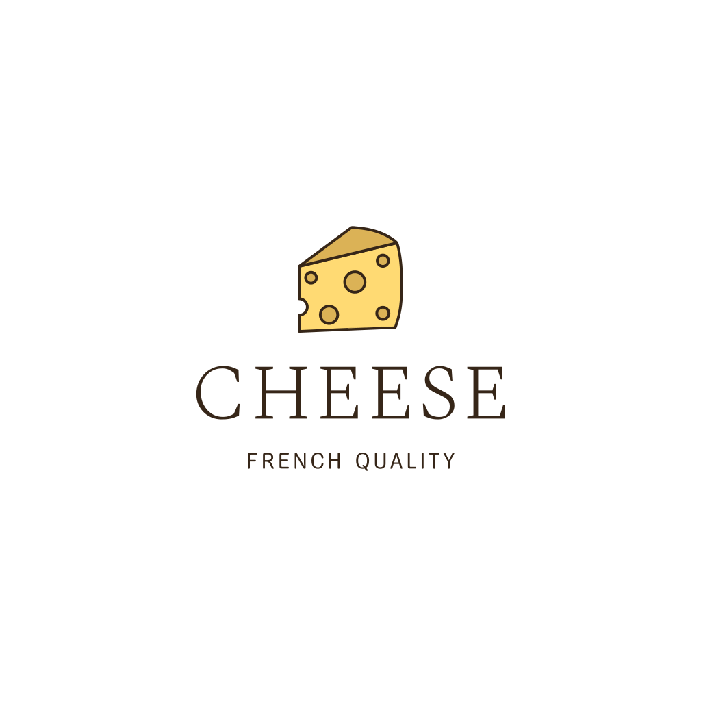 Französisches Käse-logo