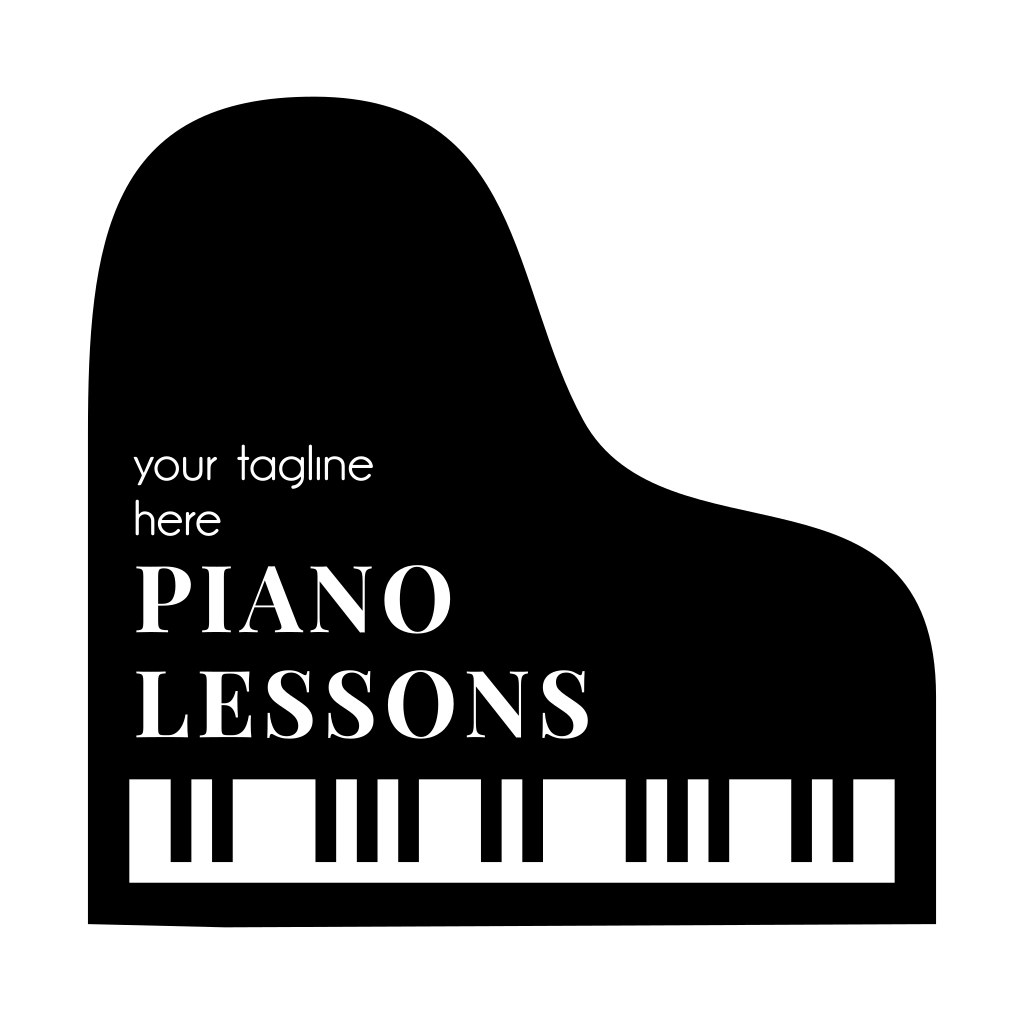 Logotipo Das Aulas De Piano