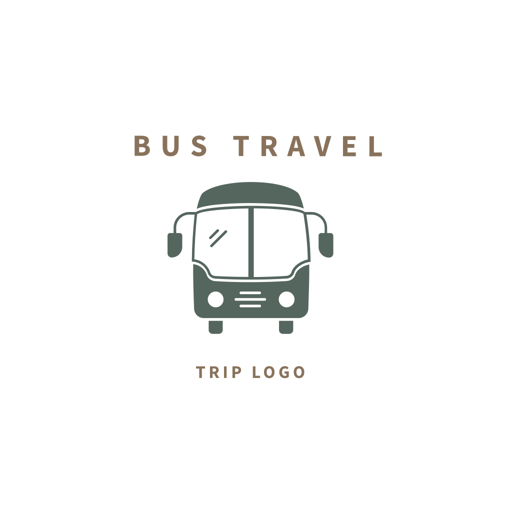 Logo De Viaje En Bus