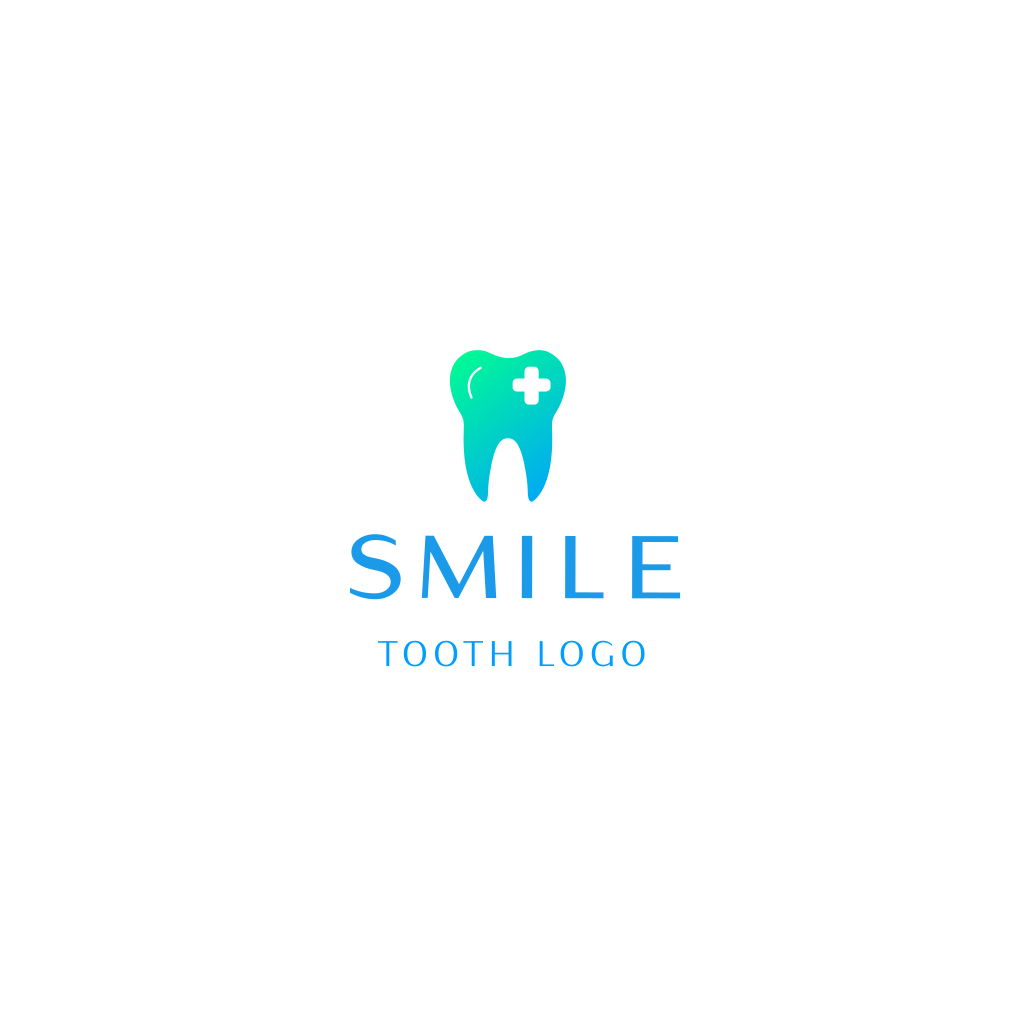 Logotipo Gradiente De Dente