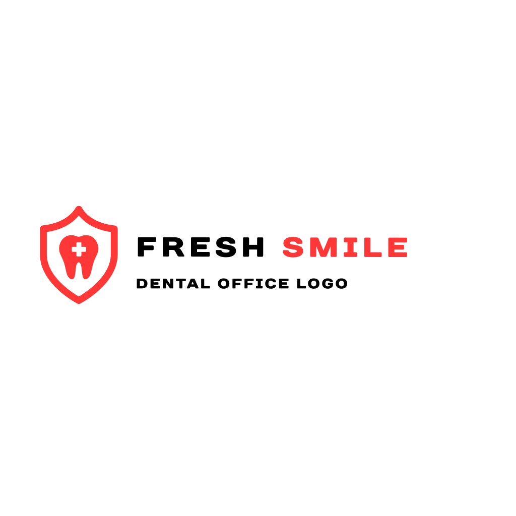 Tooth Red Shield logo Tooth Red Shield logo