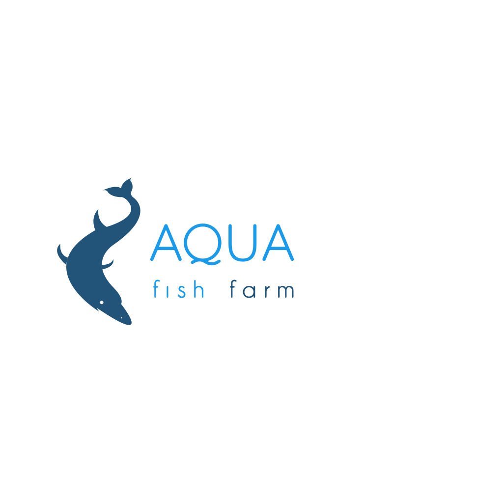 Синий Логотип Рыбы