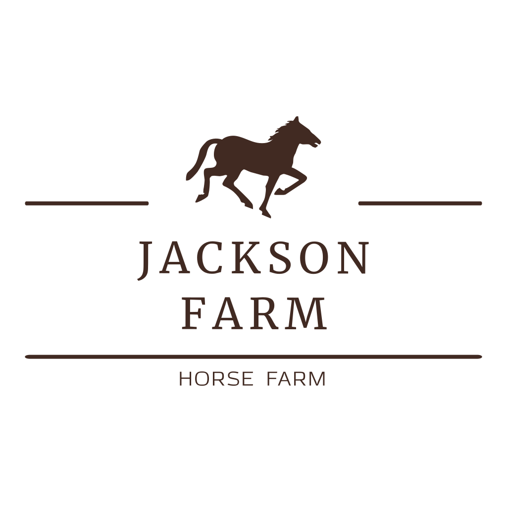 Logotipo Da Fazenda De Cavalos Correndo
