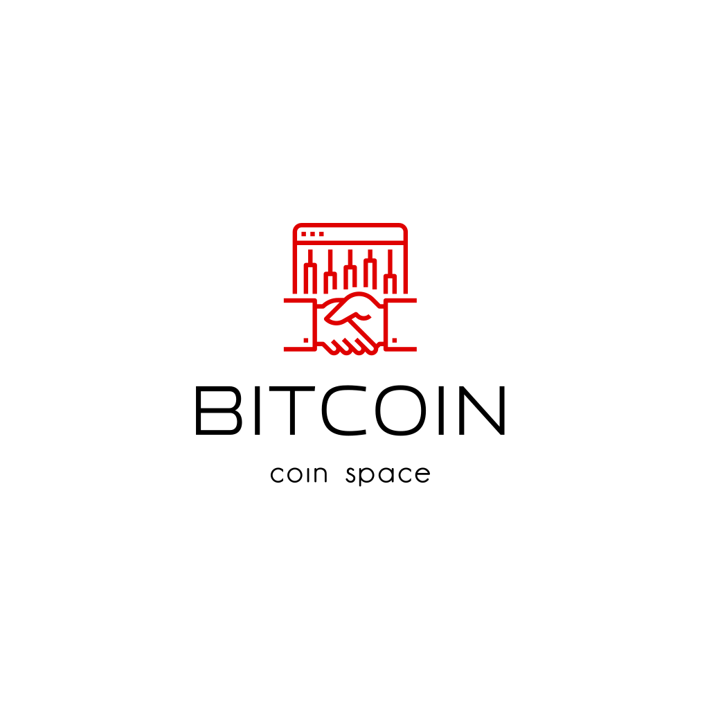 Logotipo Bitcoin De Aperto De Mão