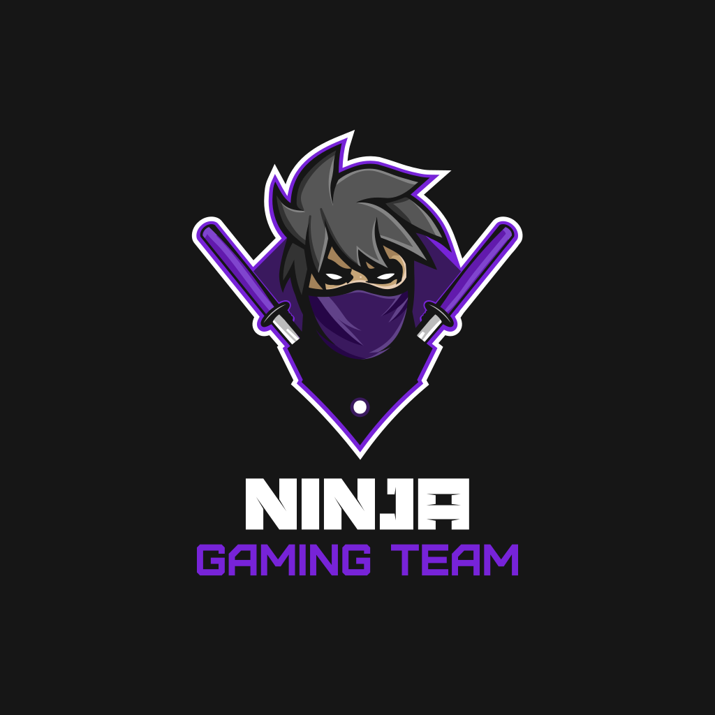 Gamer Ninja Mascot Logo Gamer Ninja ESports Logo Gaming Logo