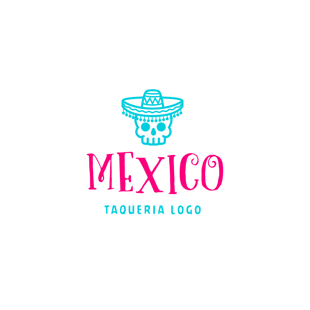 Skull Mexican logo Skull Mexican logo