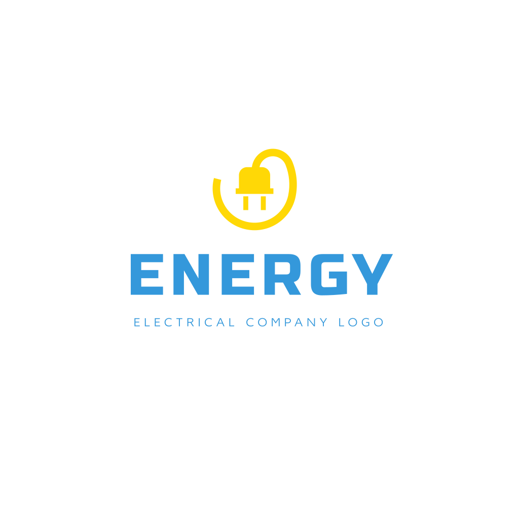 Электрическая Вилка И Логотип Провода