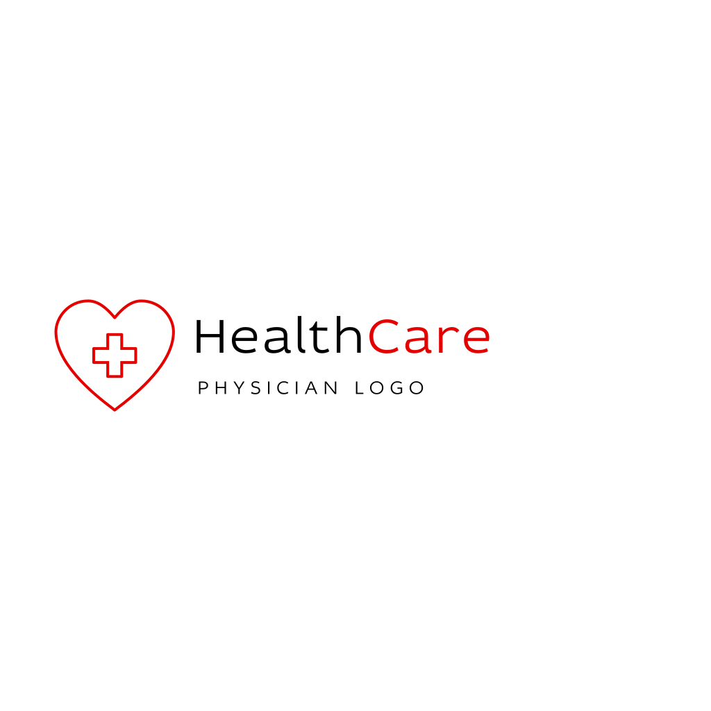Logotipo Da Cruz Médica E Coração