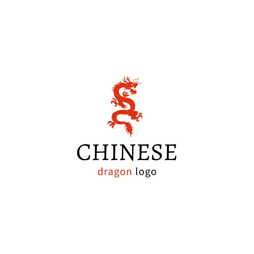 Китайский Красный Дракон Логотип