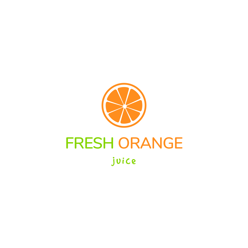 Rodaja De Logo Naranja