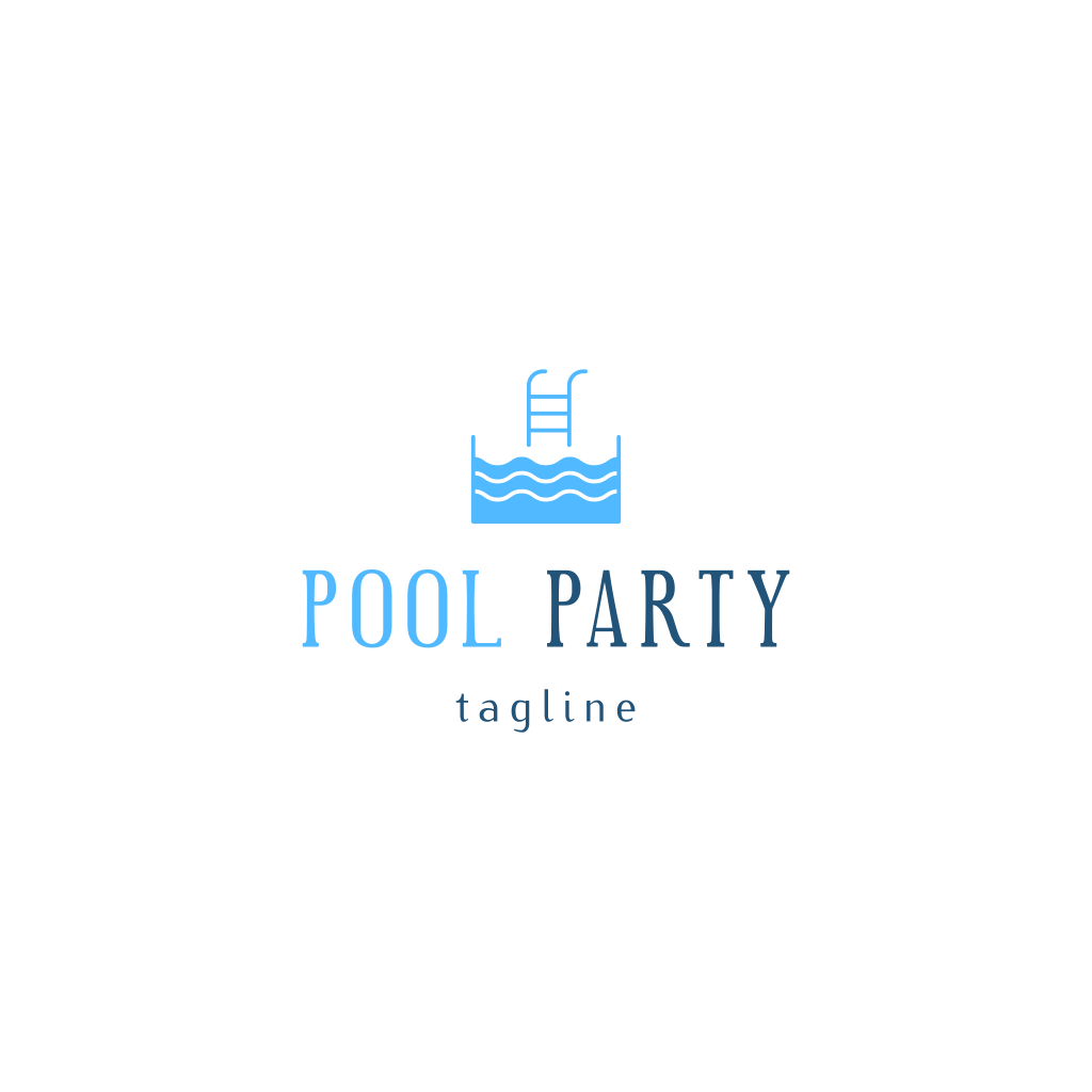 Логотип Вечеринки У Бассейна