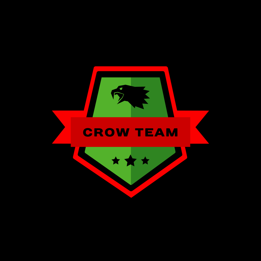 Logotipo Do Corvo E Escudo Logotipo Do Corvo E Escudo