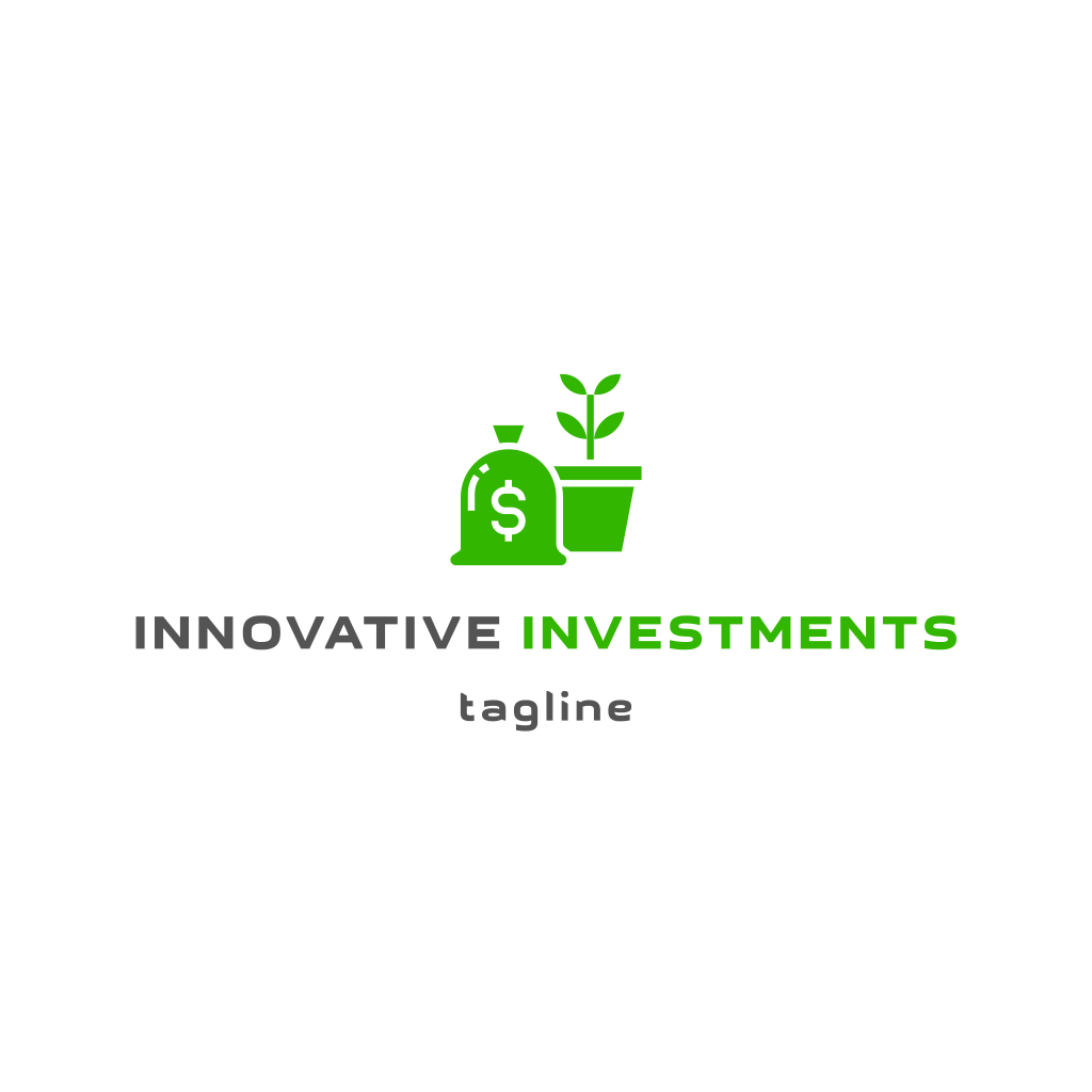 Money bag & Plant logo Money bag & Plant logo