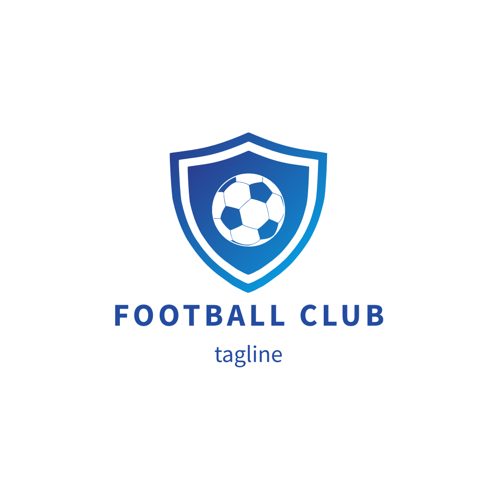 Logotipo de futebol e fã-clube de futebol