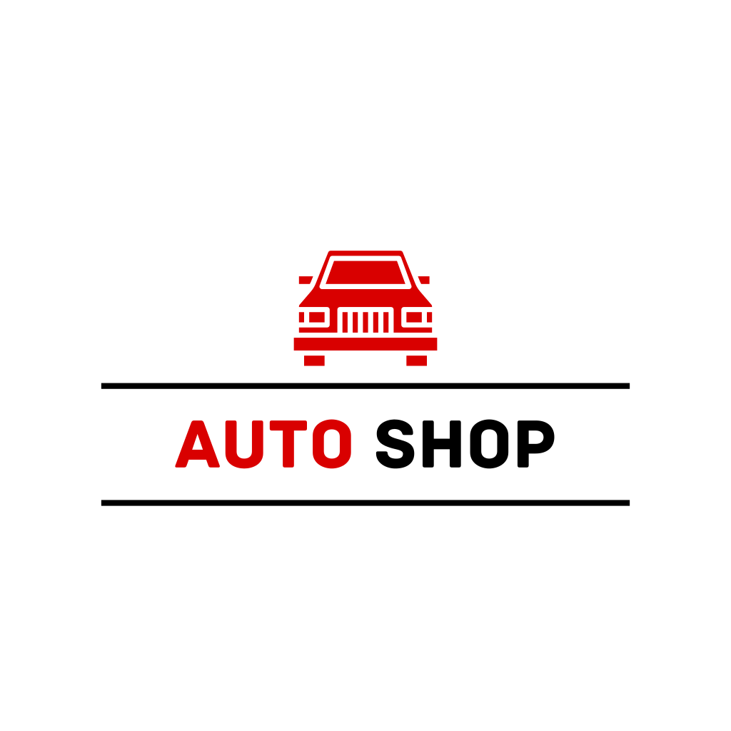 Logotipo De La Tienda De Autos Rojos