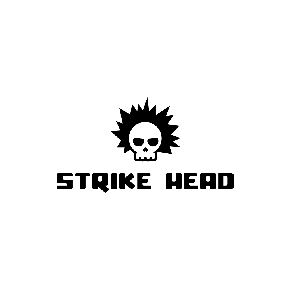 Punk-schädel-logo