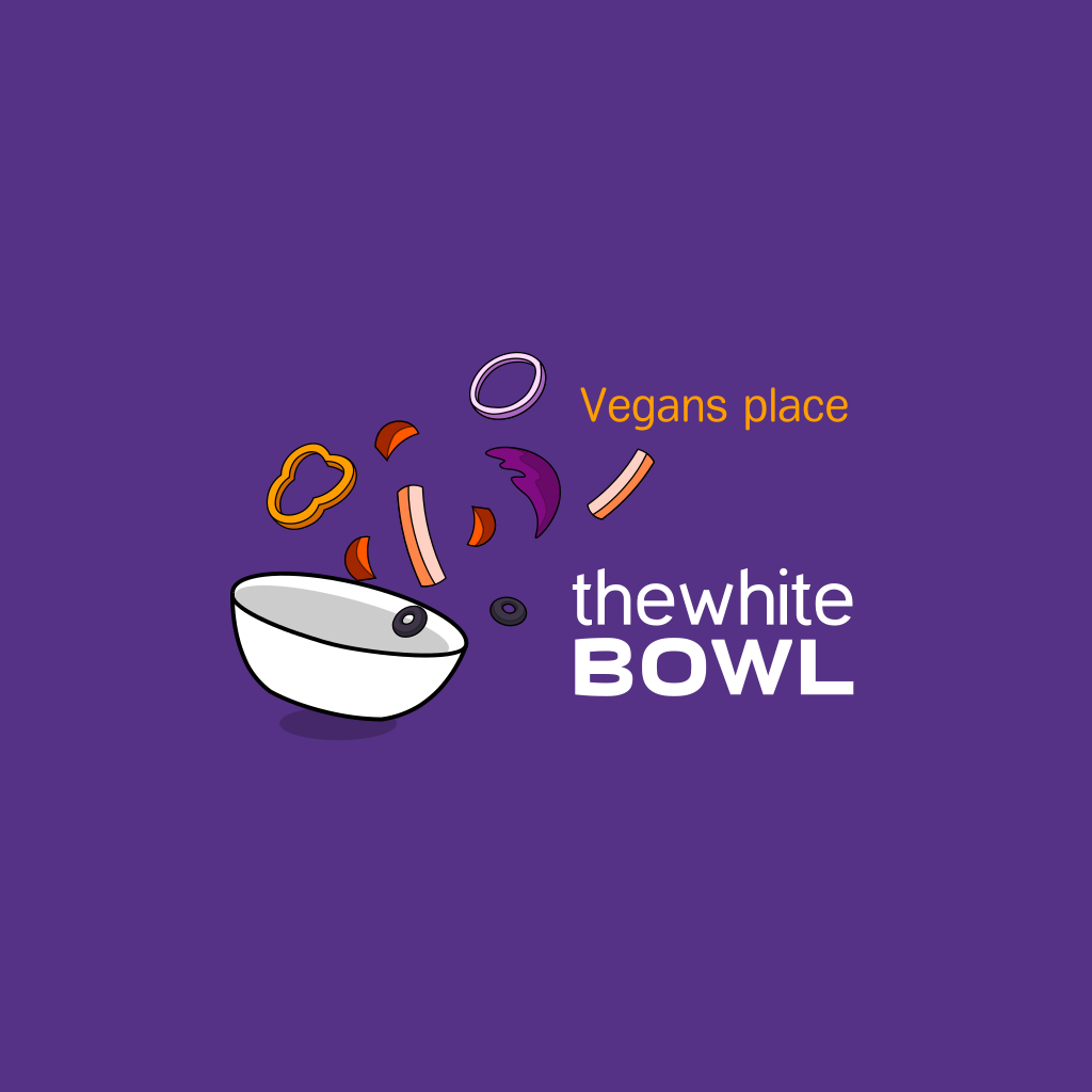Plate with Flying Vegetables logo