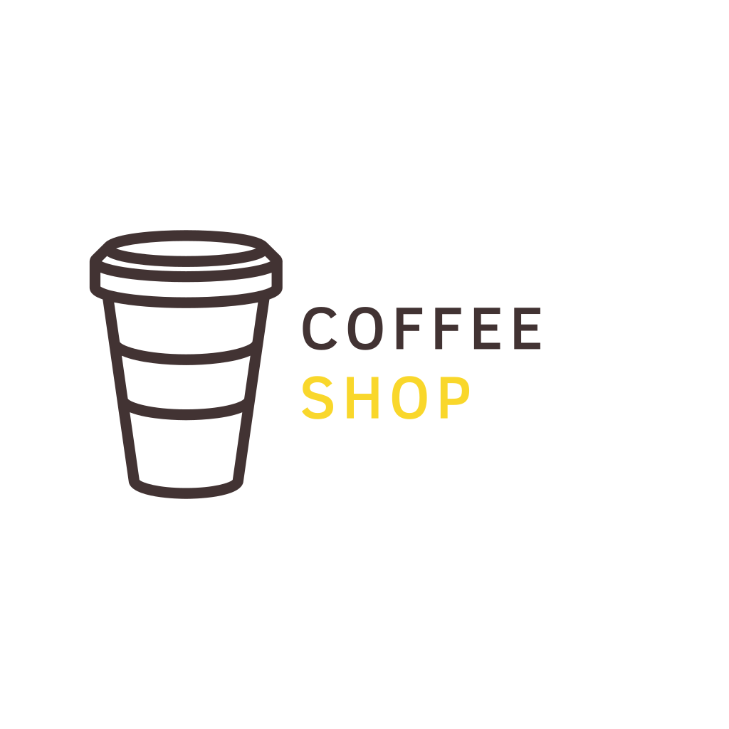 Xícara De Café E Logotipo Relâmpago
