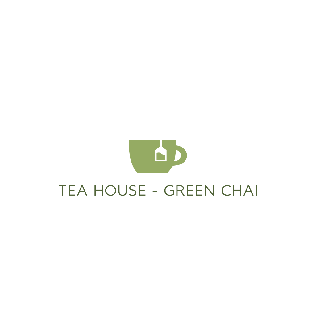 Logotipo Da Caneca De Chá Verde Logotipo Da Caneca De Chá Verde