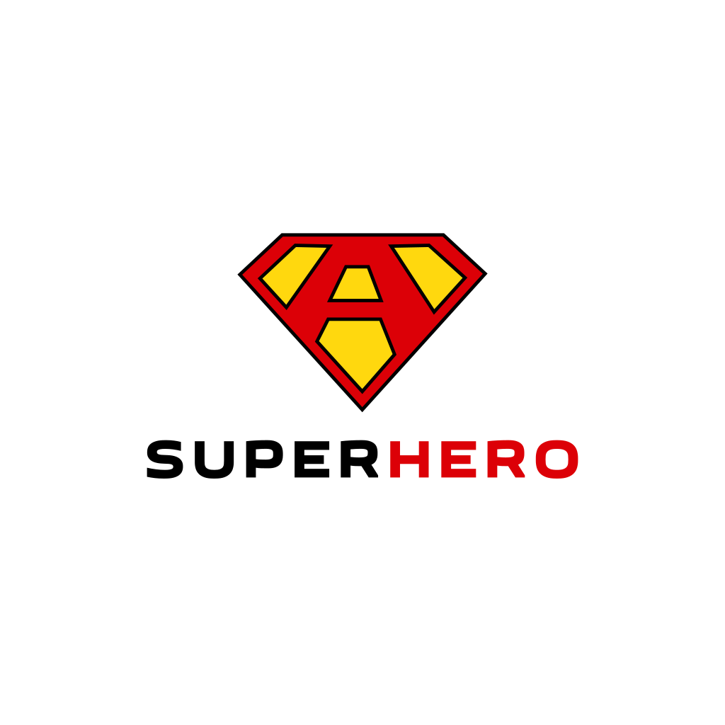 Logo Icona Del Supereroe