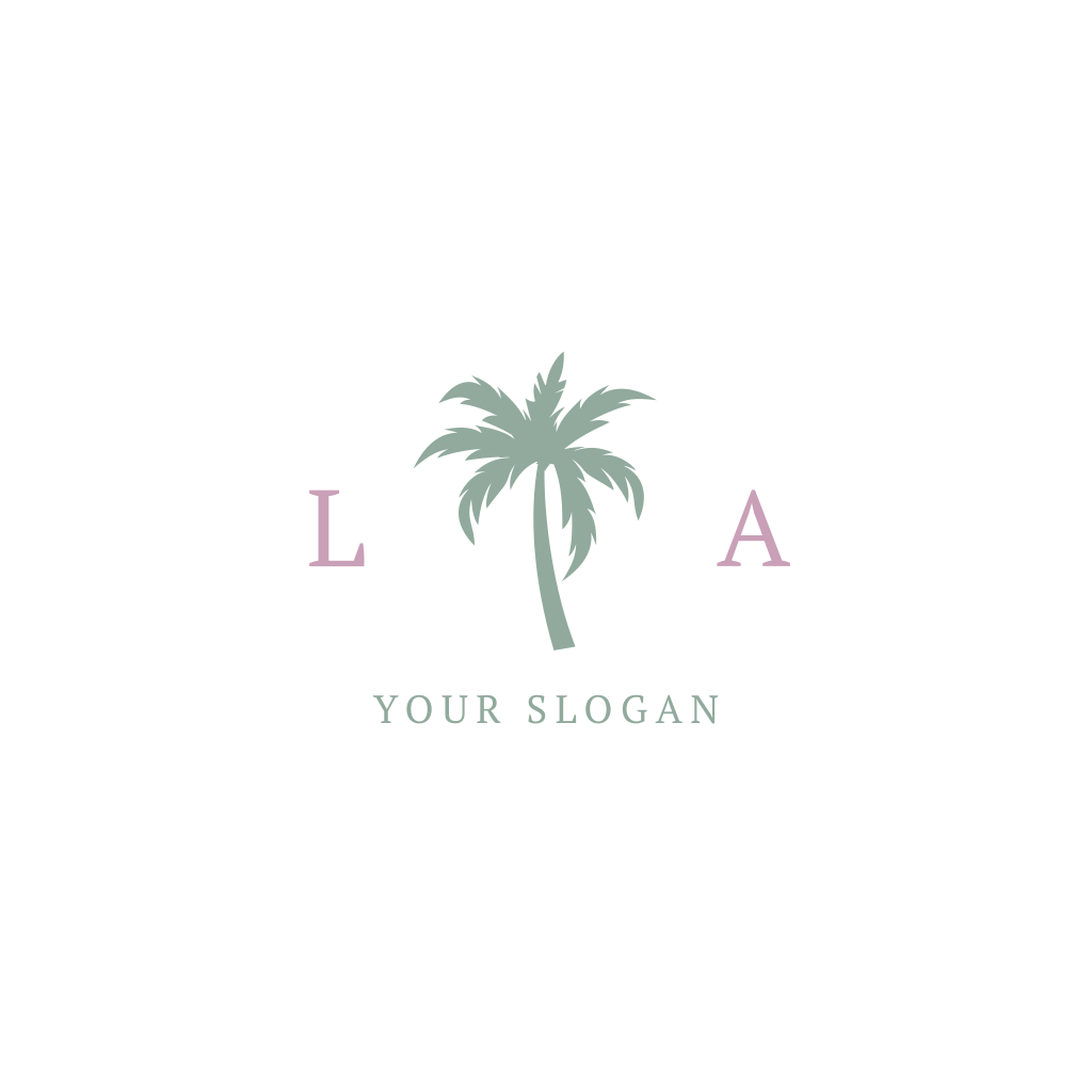 Logotipo Do Monograma La Palm