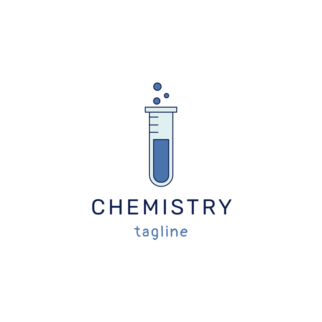 Logo De Chimie De Tube À Essai