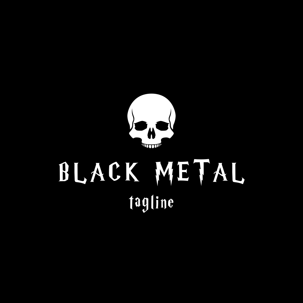 Skull Metal logo Skull Metal logo