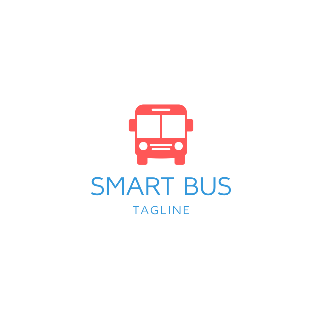 Logotipo Vermelho Do Ônibus Inteligente
