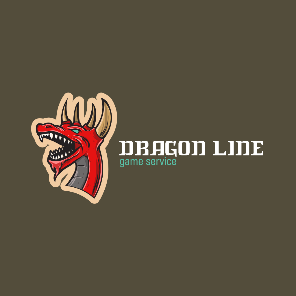 Logotipo Do Dragão Do Mal