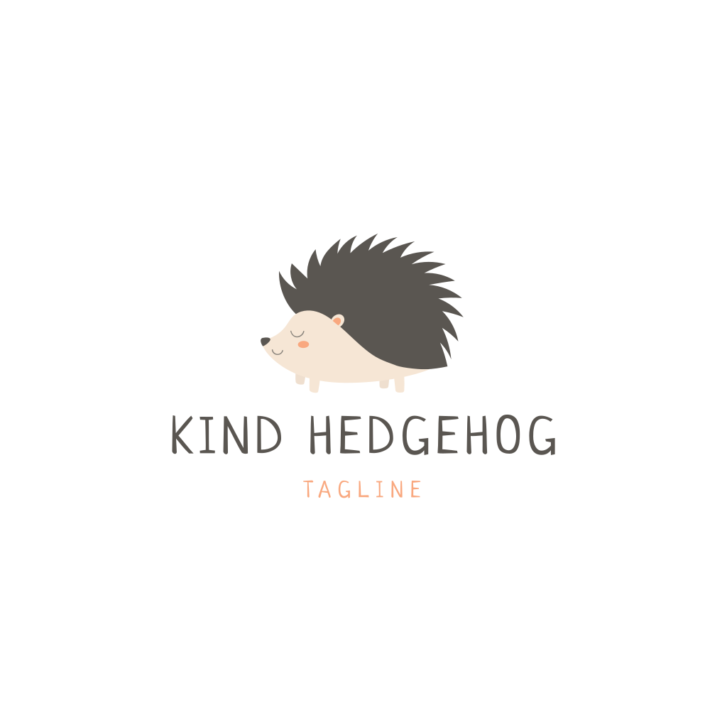 Cute Hedgehog logo Cute Hedgehog logo