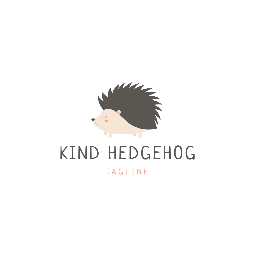 Cute Hedgehog logo