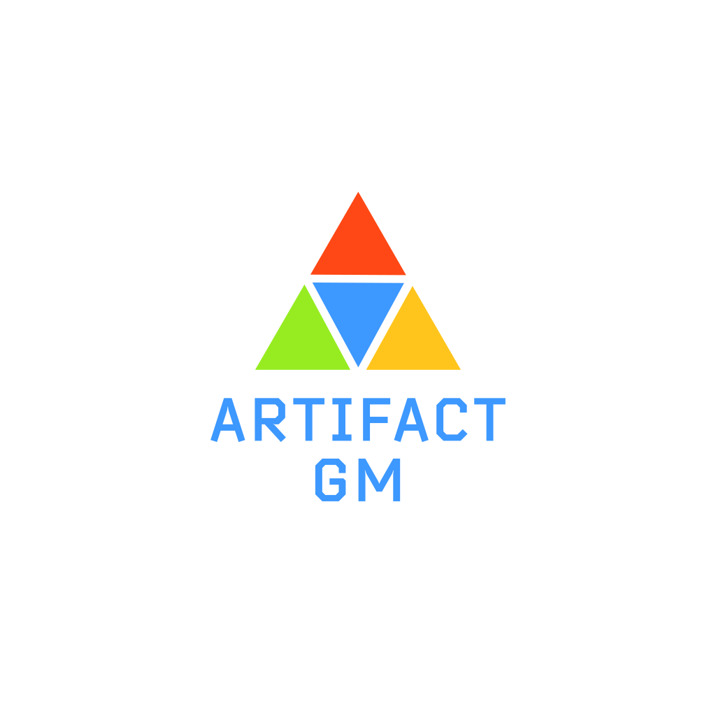 Logotipo De Triângulo De Artefato
