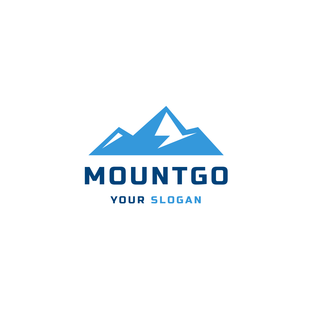 Logo Delle Montagne Blu