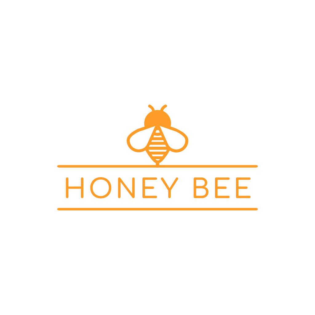 Оранжевый Мед Пчелы Логотип