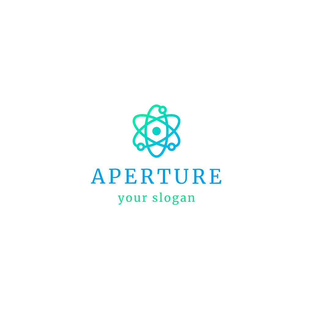 Logotipo Da Molécula E Átomos