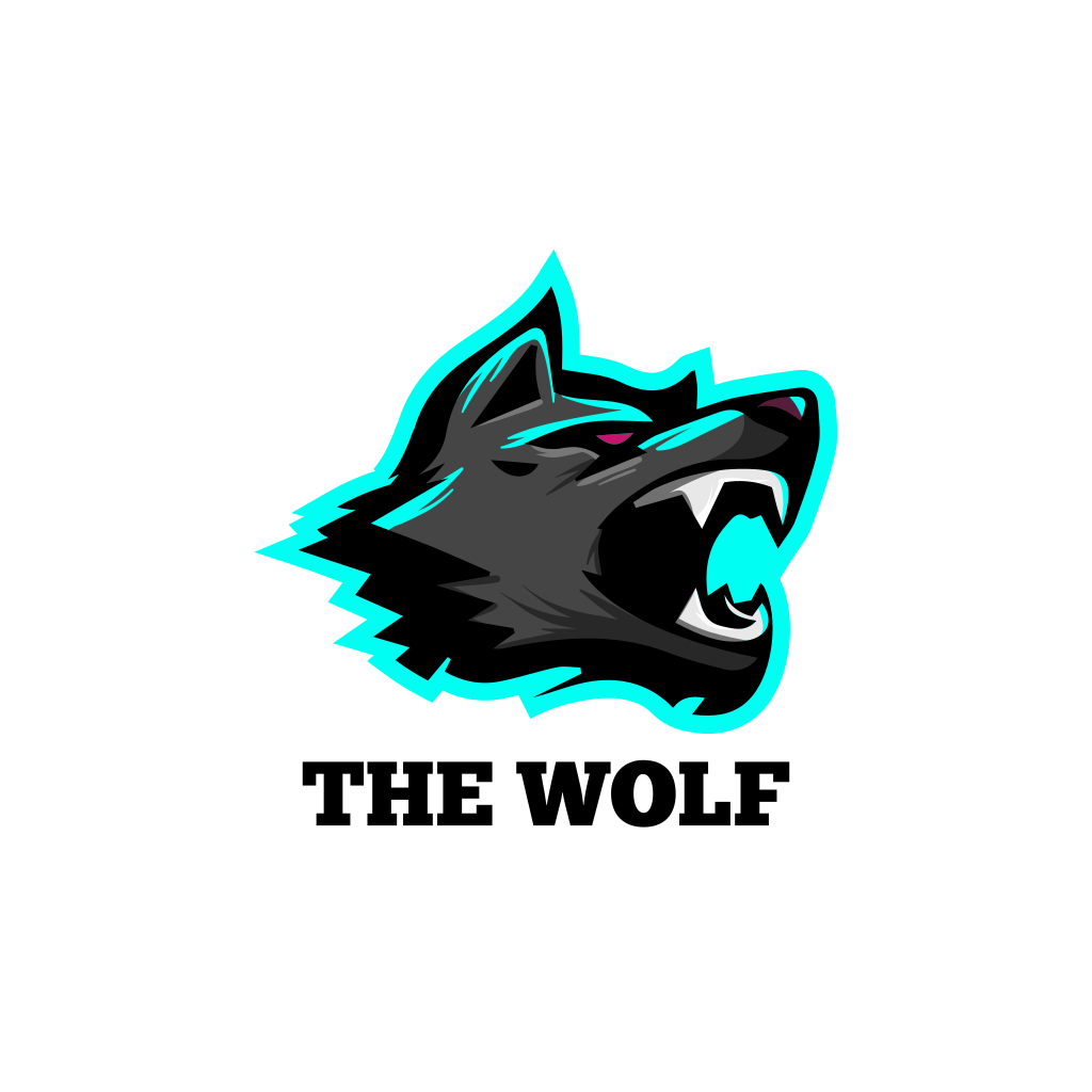 Волк Игровой Логотип
