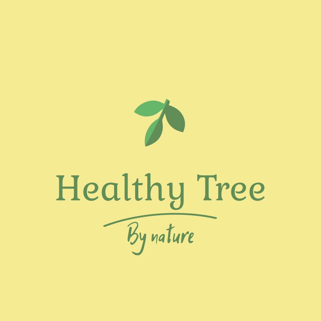 Logotipo De La Planta De Hojas Verdes