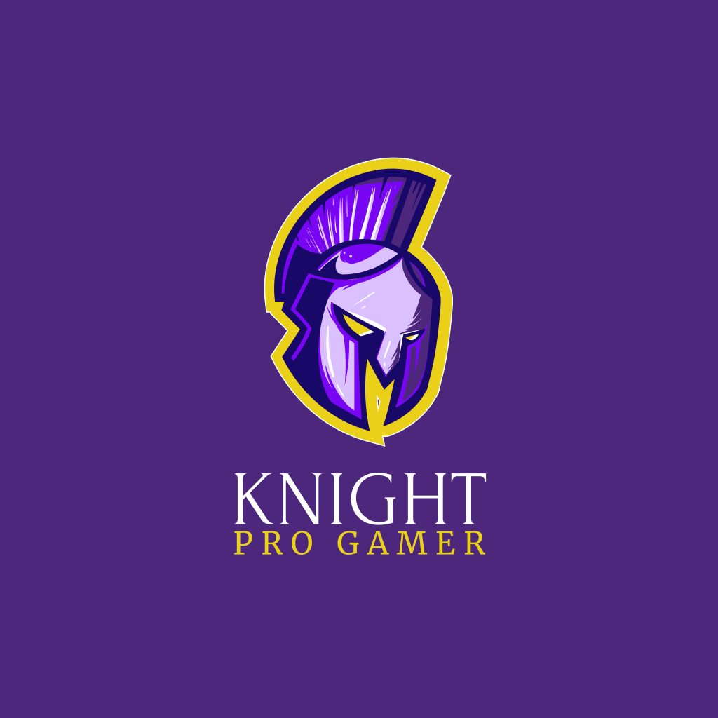 Фиолетовый Шлем Игры Логотип