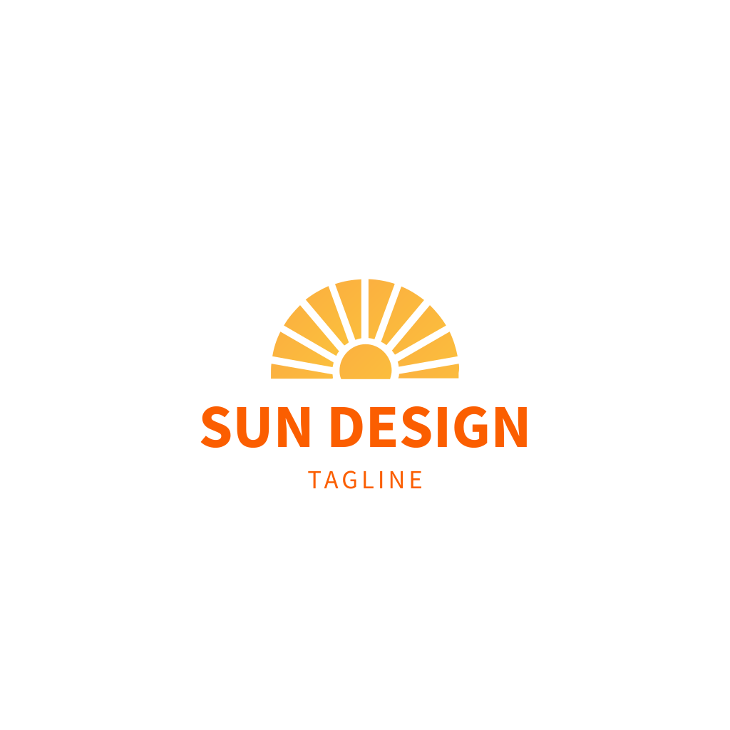 Оранжевый Восход Солнца Логотип