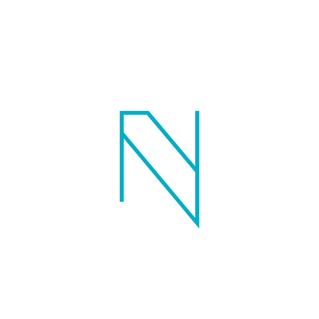 Logotipo Geométrico Da Letra N