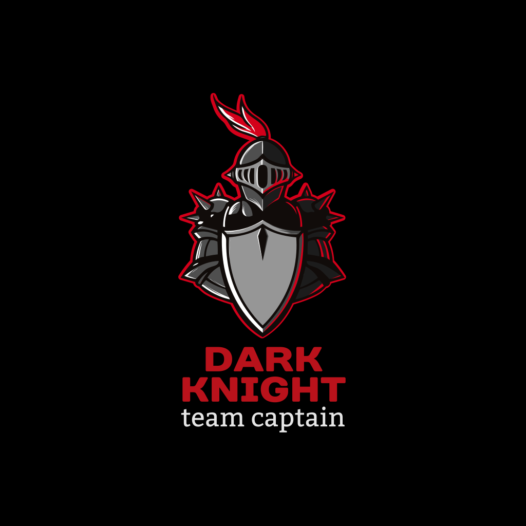 Черный Рыцарь Игровой Логотип