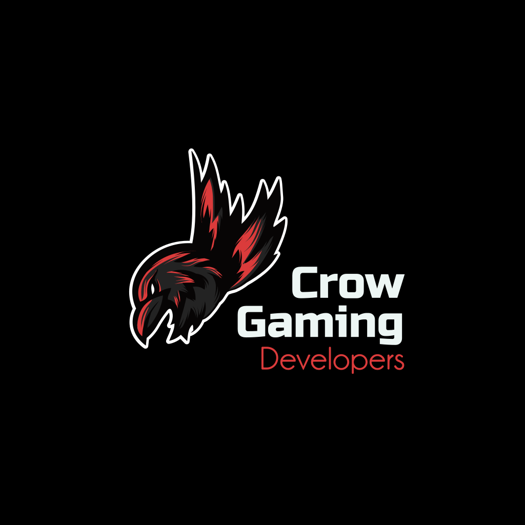 Schwarzes Krähen-gaming-logo