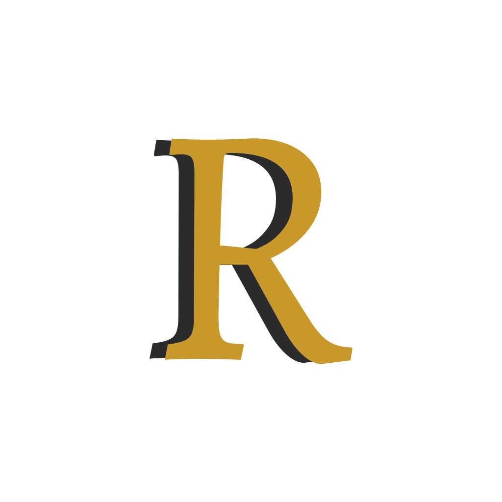 Volumetric Letter R logo Volumetric Letter R logo