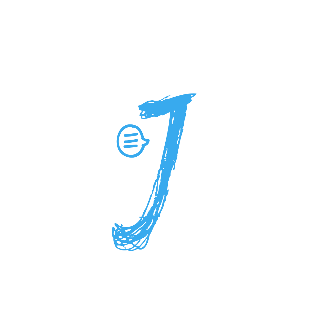 Buchstabe J Talk Logo