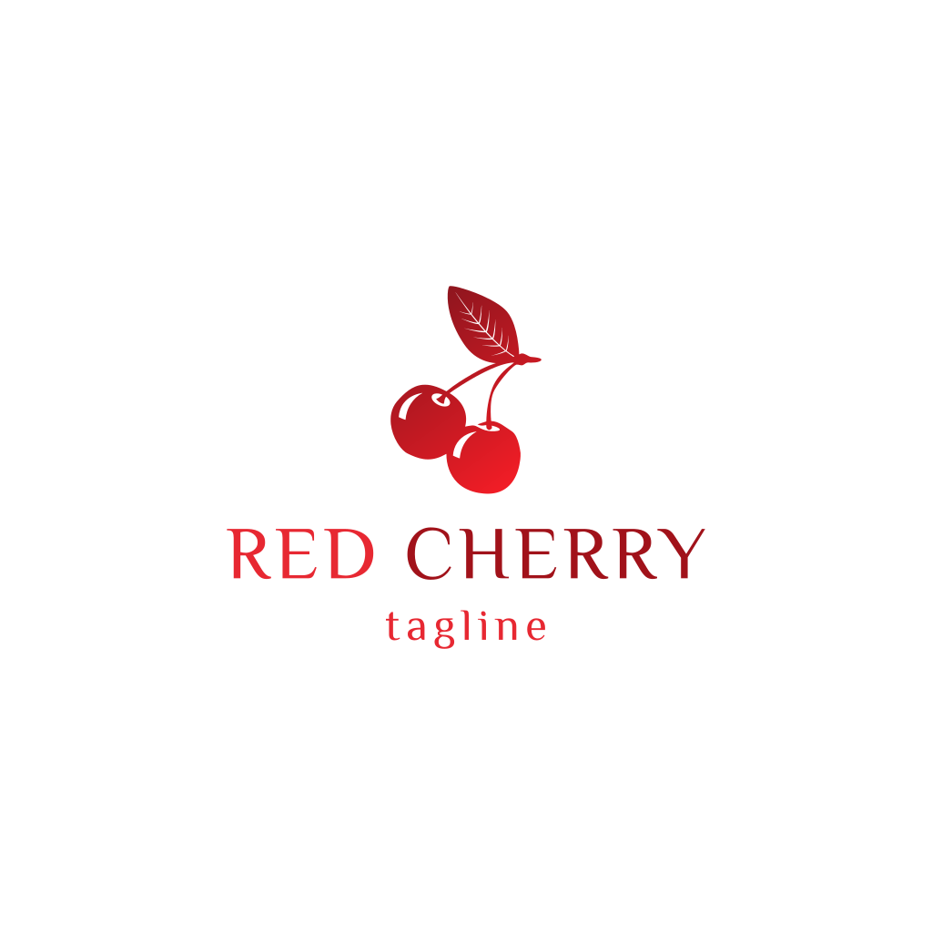 Logotipo Da Cereja Vermelha