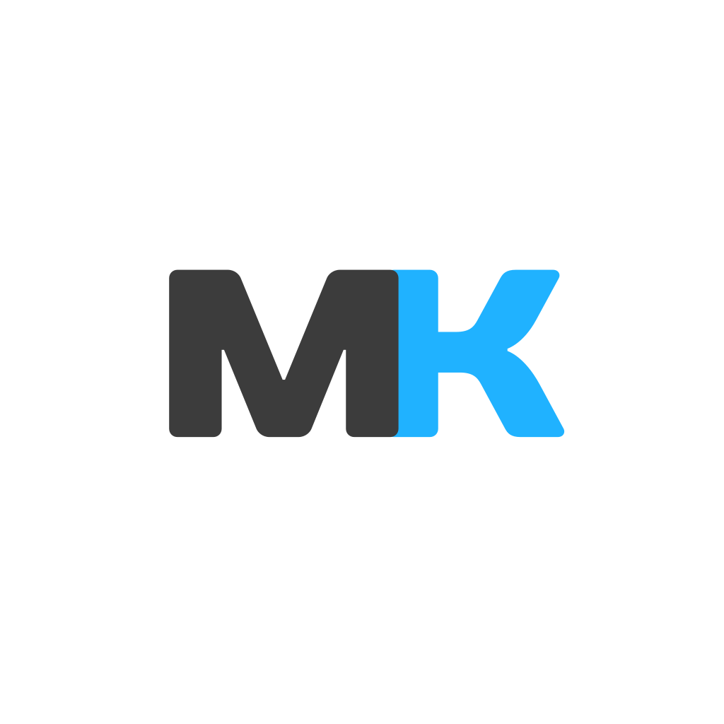 Монограмма M & K Логотип