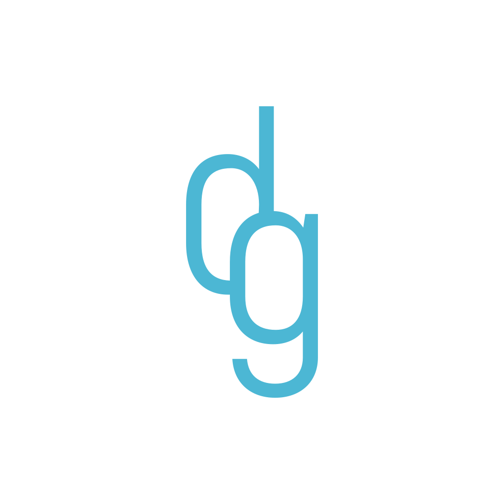 Монограмма D & G Текстовый Логотип